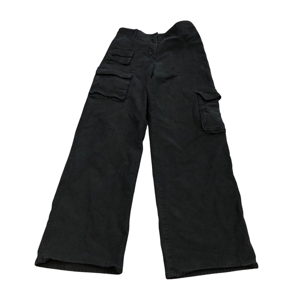 Wilfred Free Cargo Pants Womens 4 Black Wide‎ Leg Utility Multi Pocket Gorpcore